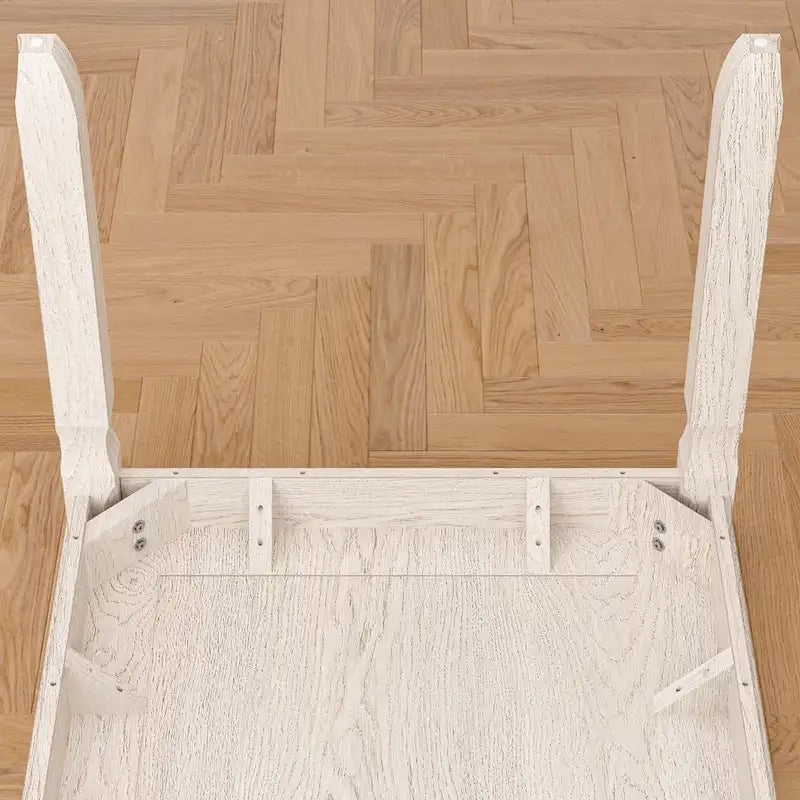 Table de salle à manger VECELO en bois massif gris, table de cuisine avec pieds carrés, table de salle à manger de style ferme
