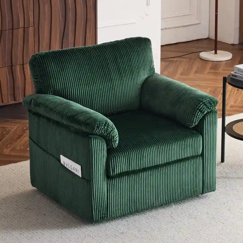 33 Fauteuils Crapaud Individuels en Velours Côtelé