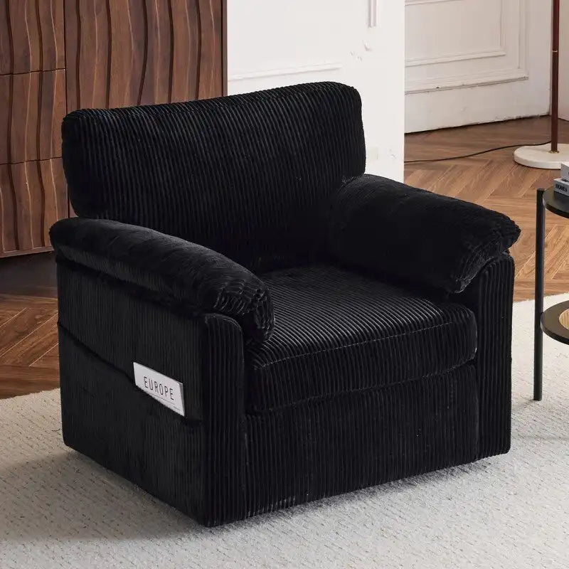 33 Fauteuils Crapaud Individuels en Velours Côtelé