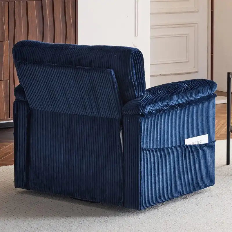 33 Fauteuils Crapaud Individuels en Velours Côtelé