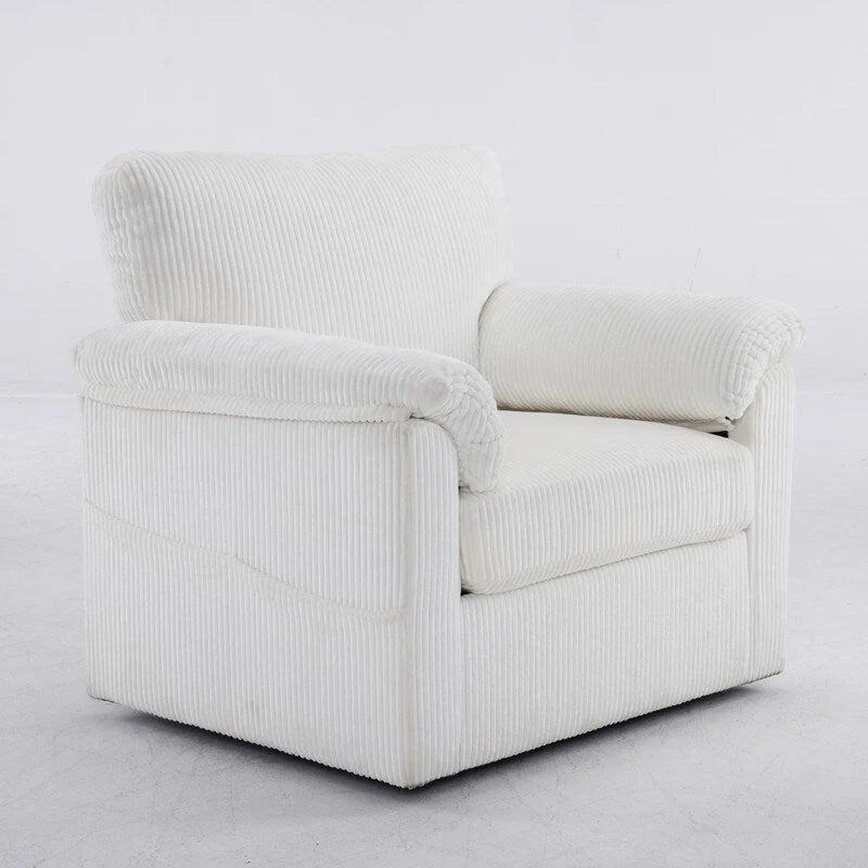 33 Fauteuils Crapaud Individuels en Velours Côtelé