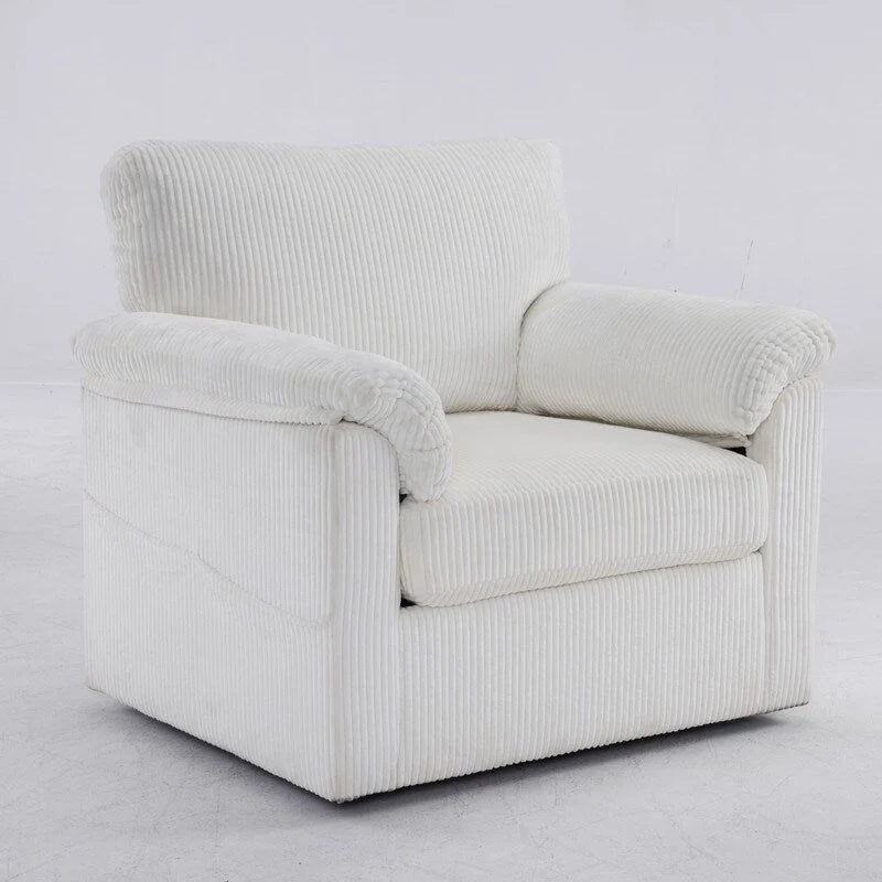 33 Fauteuils Crapaud Individuels en Velours Côtelé
