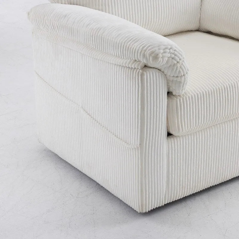 33 Fauteuils Crapaud Individuels en Velours Côtelé