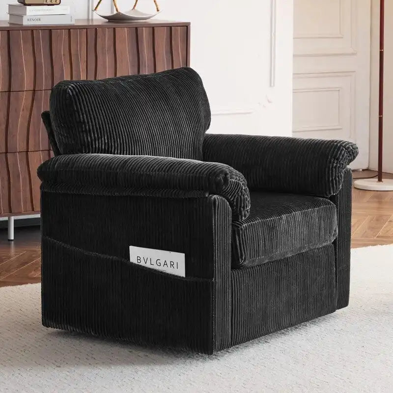 33 Fauteuils Crapaud Individuels en Velours Côtelé