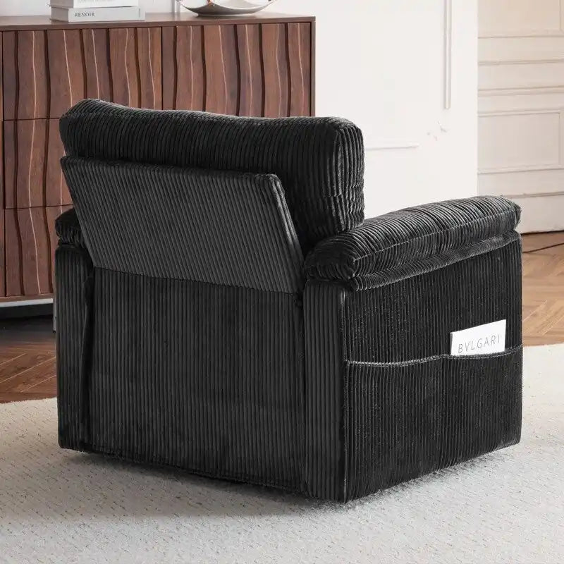 33 Fauteuils Crapaud Individuels en Velours Côtelé