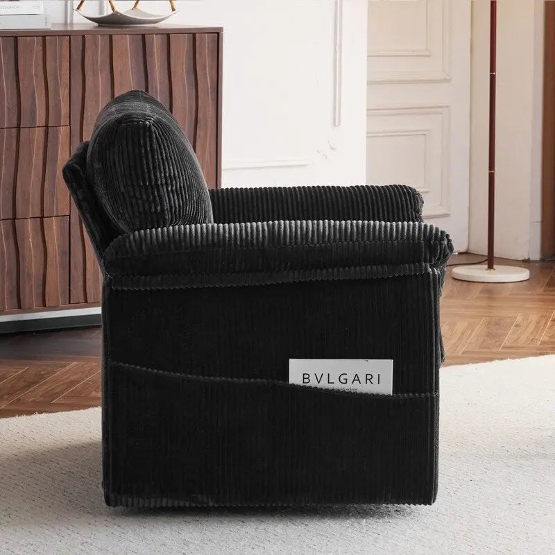 33 Fauteuils Crapaud Individuels en Velours Côtelé