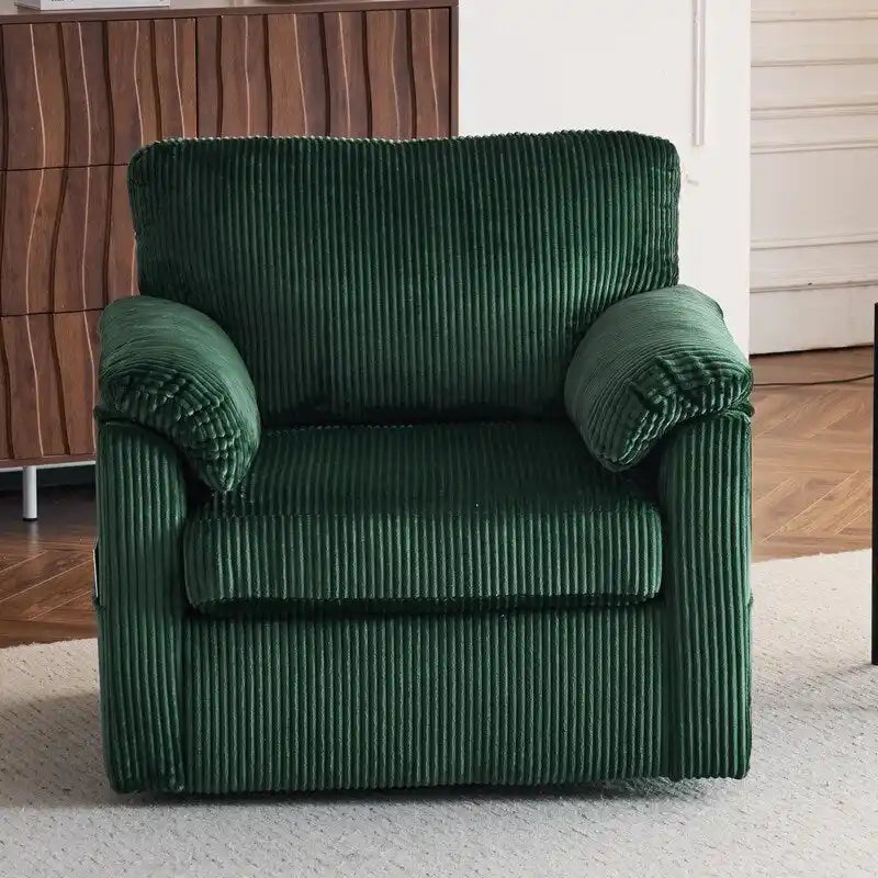 33 Fauteuils Crapaud Individuels en Velours Côtelé