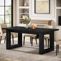 Table de salle à manger de ferme rectangulaire en bois de 160 cm pour 4 à 6 personnes