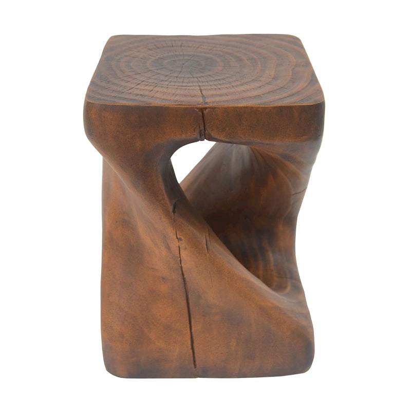 Table d'appoint MGO Twist Shape, aspect bois