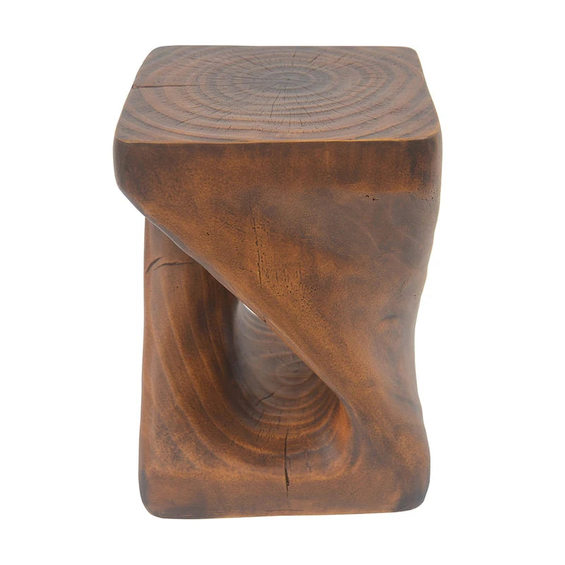 Table d'appoint MGO Twist Shape, aspect bois