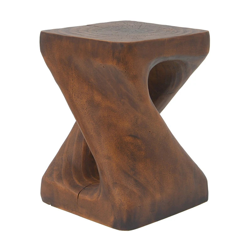 Table d'appoint MGO Twist Shape, aspect bois