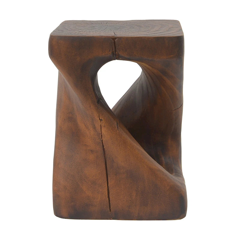 Table d'appoint MGO Twist Shape, aspect bois