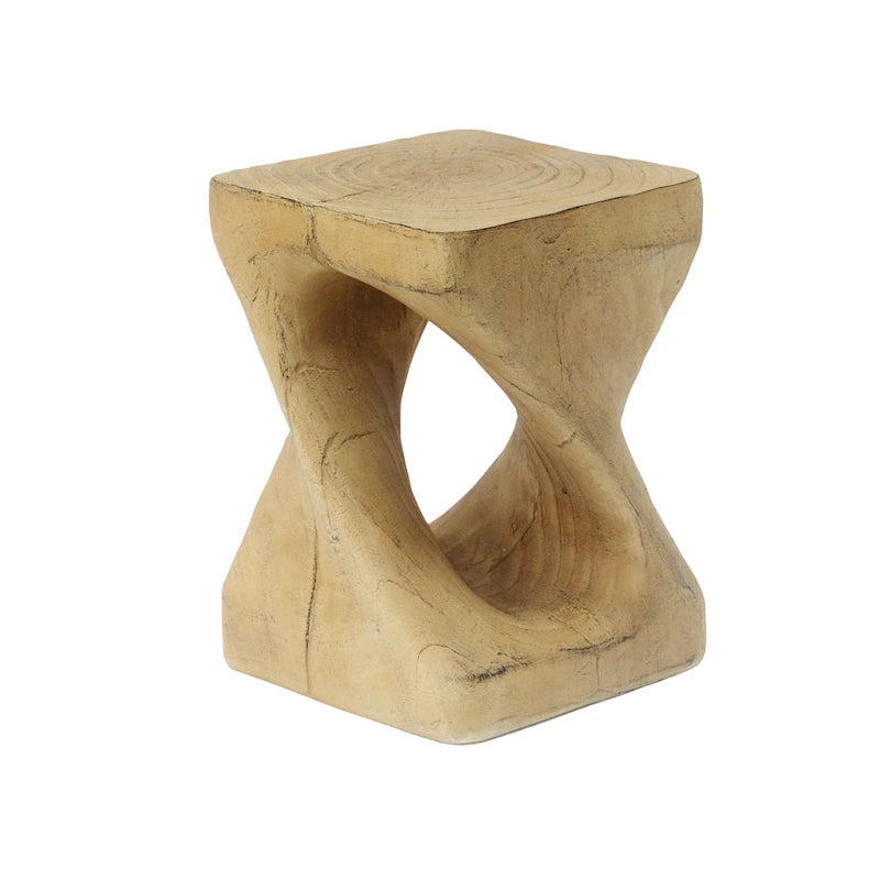 Table d'appoint MGO Twist Shape, aspect bois