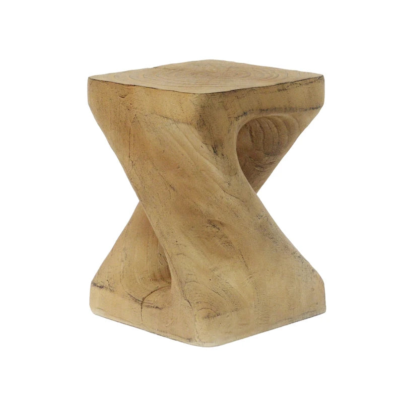 Table d'appoint MGO Twist Shape, aspect bois