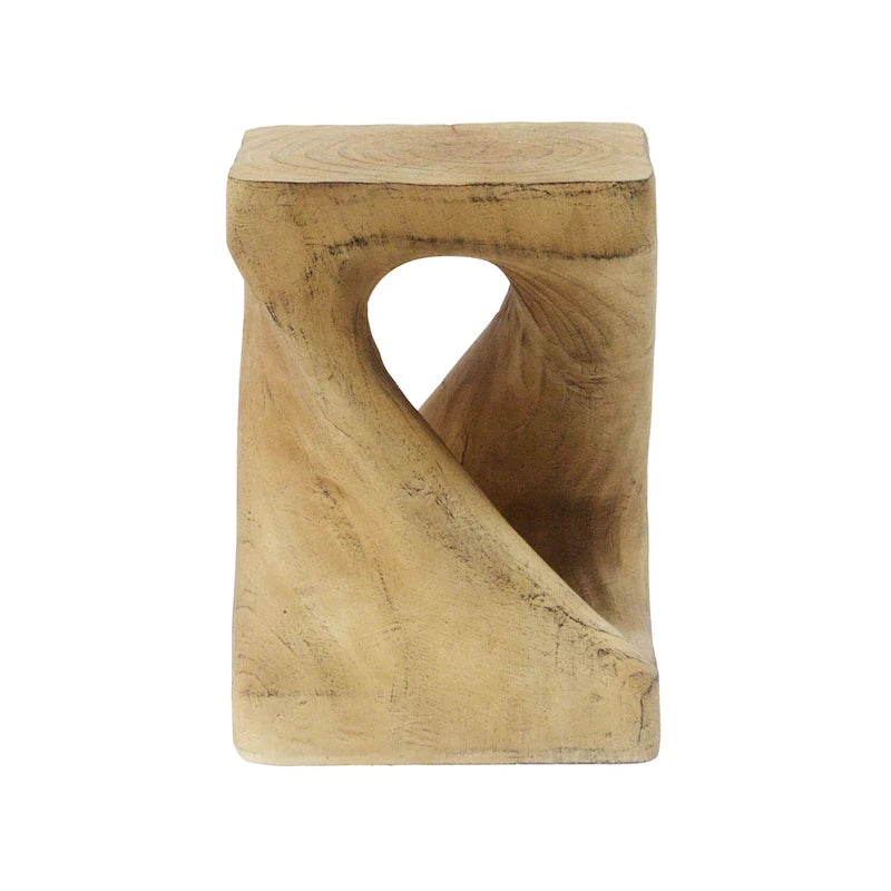 Table d'appoint MGO Twist Shape, aspect bois