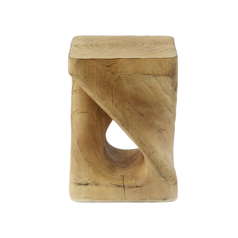 Table d'appoint MGO Twist Shape, aspect bois
