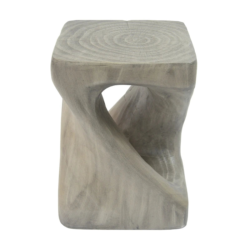 Table d'appoint MGO Twist Shape, aspect bois