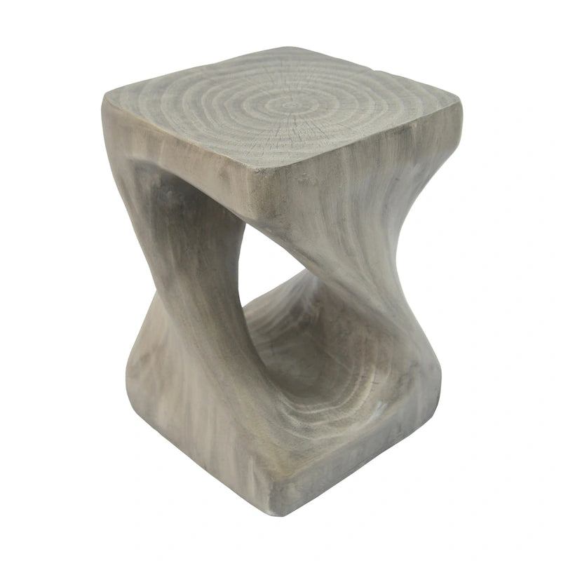 Table d'appoint MGO Twist Shape, aspect bois