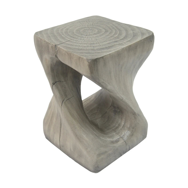Table d'appoint MGO Twist Shape, aspect bois