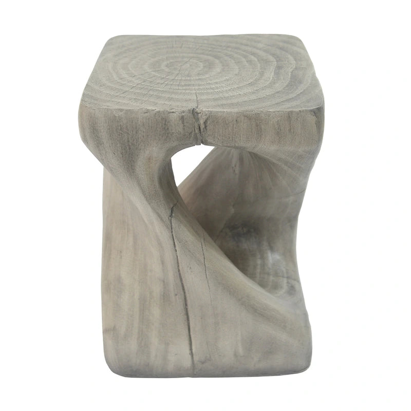 Table d'appoint MGO Twist Shape, aspect bois
