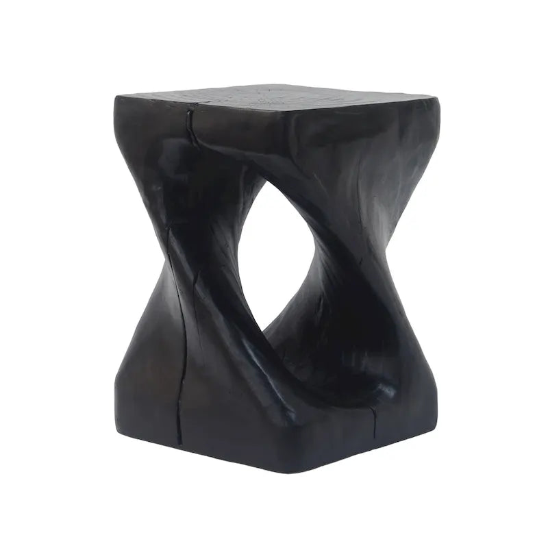 Table d'appoint MGO Twist Shape, aspect bois