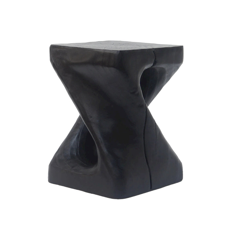 Table d'appoint MGO Twist Shape, aspect bois