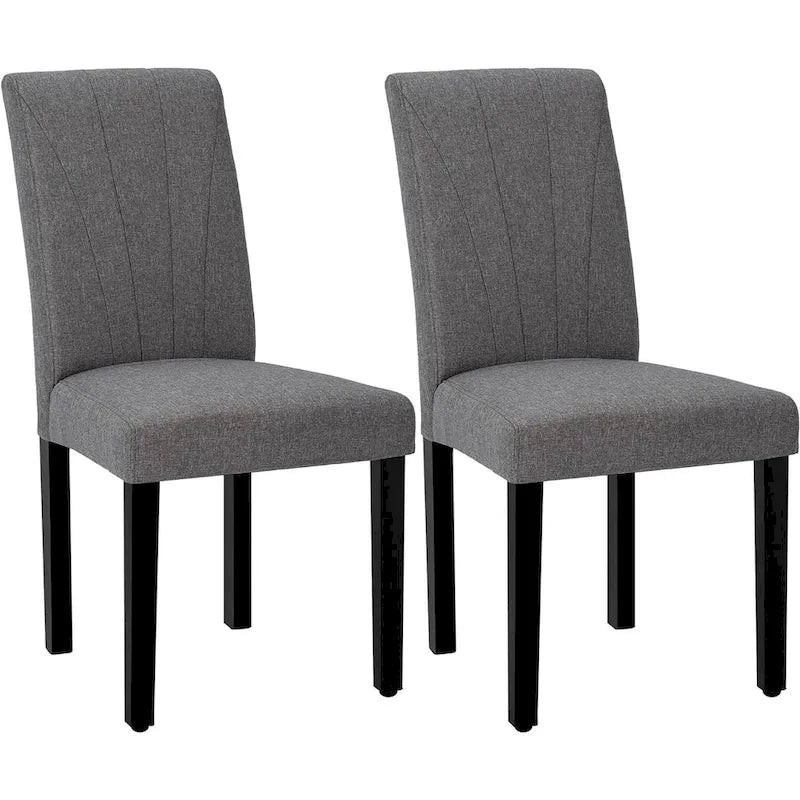 VECELO Chaises de salle à manger rembourrées Lot de 2 Chaises de salle à manger classiques rembourrées Parson, Chaises Parson modernes 37