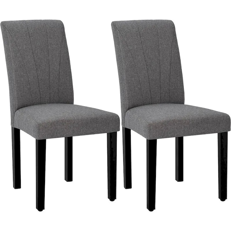 VECELO Chaises de salle à manger rembourrées Lot de 2 Chaises de salle à manger classiques rembourrées Parson, Chaises Parson modernes 37