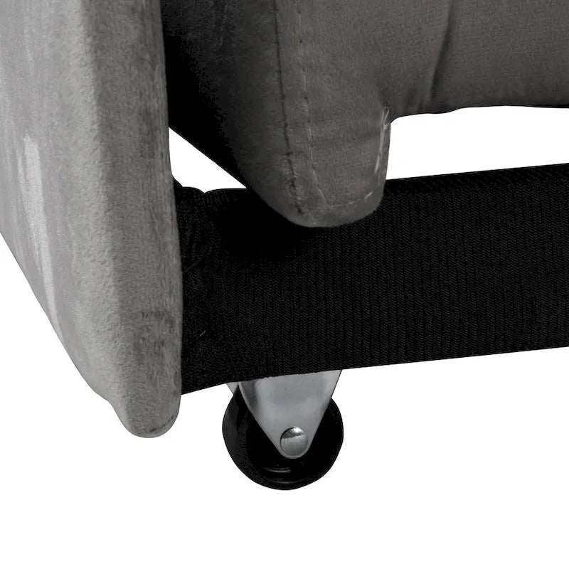 Canapé-lit ottoman pliable multifonctionnel se transformant en chaise longue et en lit simple (capacité 120 kg)