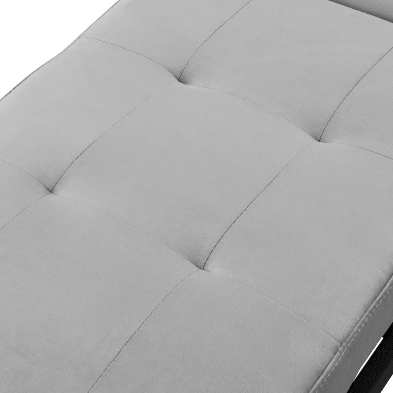 Canapé-lit ottoman pliable multifonctionnel se transformant en chaise longue et en lit simple (capacité 120 kg)