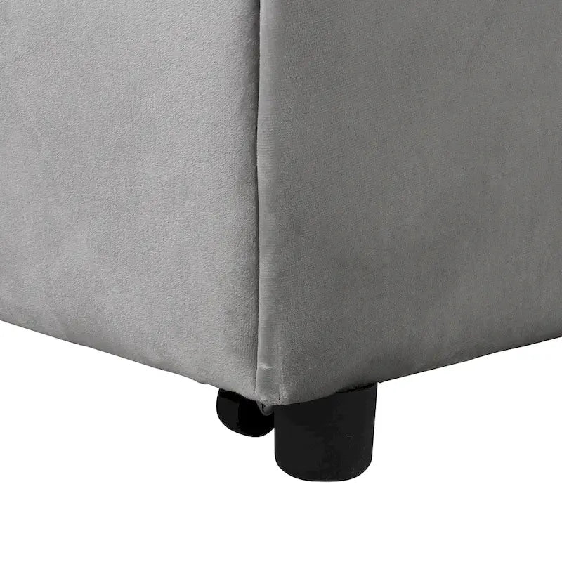 Canapé-lit ottoman pliable multifonctionnel se transformant en chaise longue et en lit simple (capacité 120 kg)