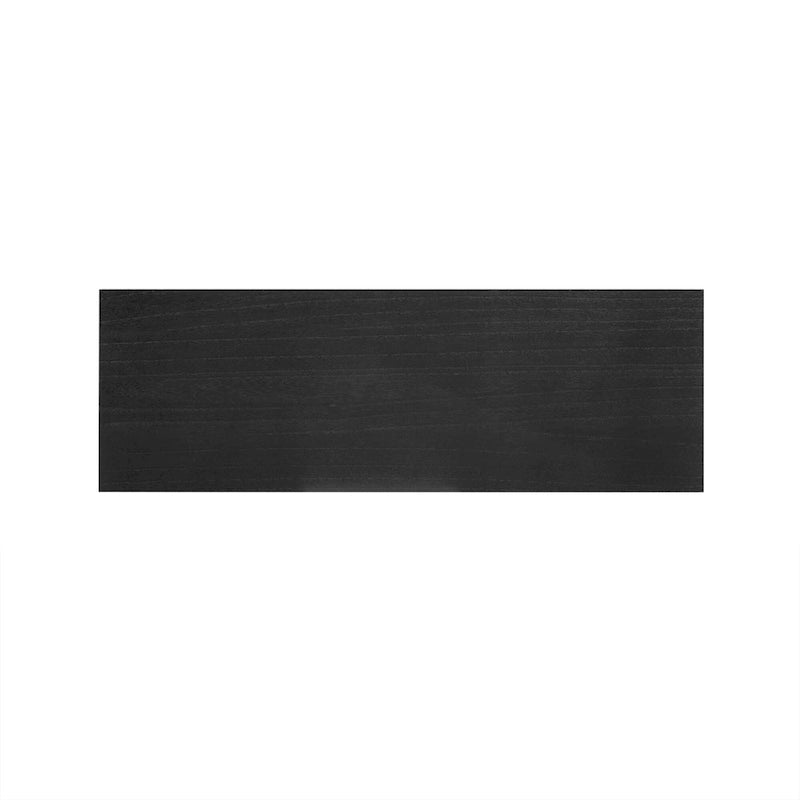 Console rétro en MDF de 45,5 po avec accents dorés, 2 tiroirs de rangement et design géométrique
