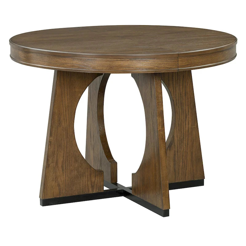 Ensemble de salle à manger vintage 5 pièces avec table à rallonge et 4 chaises