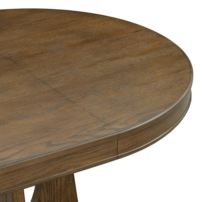Ensemble de salle à manger vintage 5 pièces avec table à rallonge et 4 chaises
