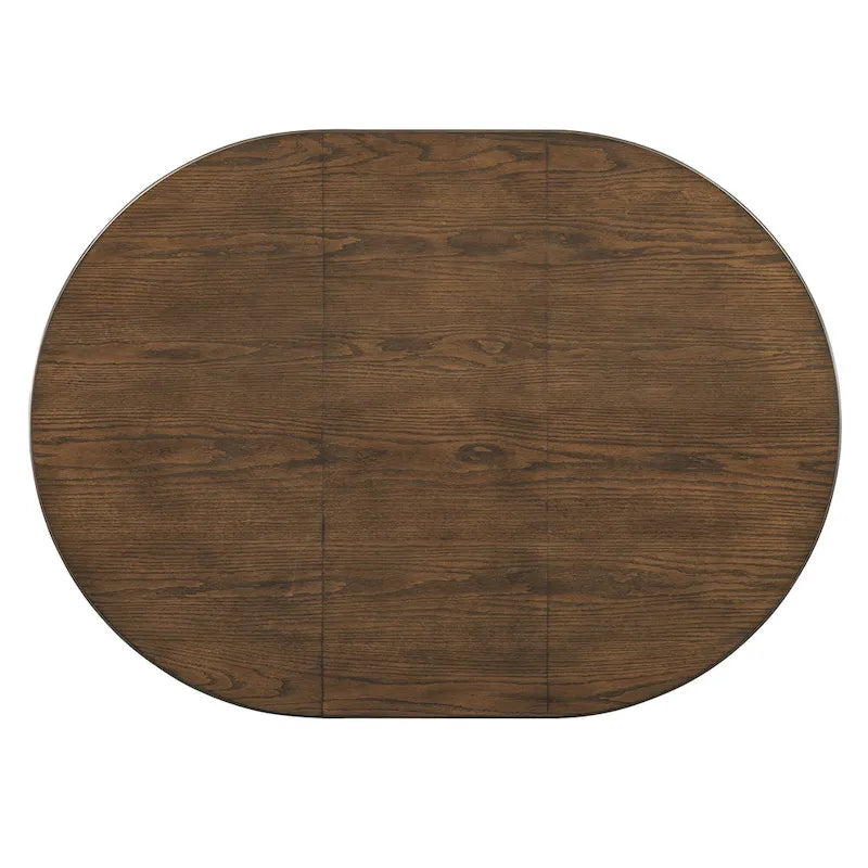 Ensemble de salle à manger vintage 5 pièces avec table à rallonge et 4 chaises