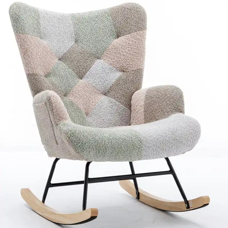 Fauteuil à bascule et planeur Multicolor Teddy 33.4