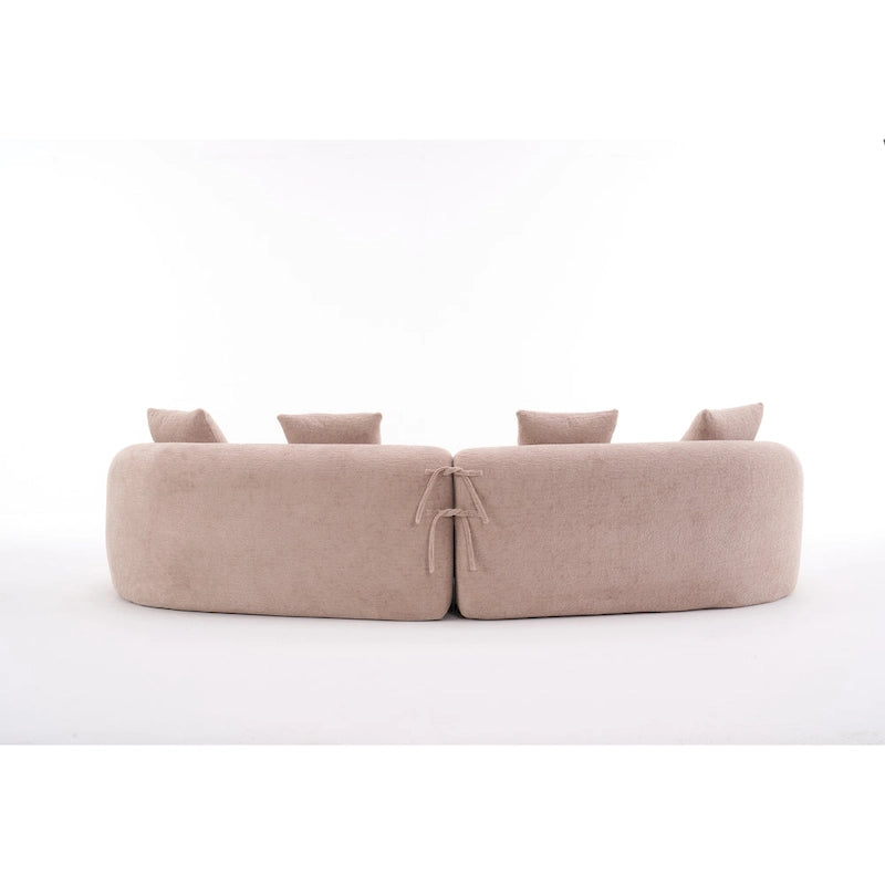 Canapé classique 110 en mousse 4 places avec 4 oreillers pour appartement