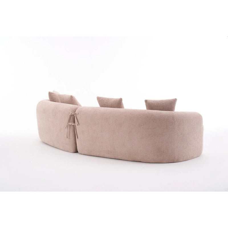 Canapé classique 110 en mousse 4 places avec 4 oreillers pour appartement