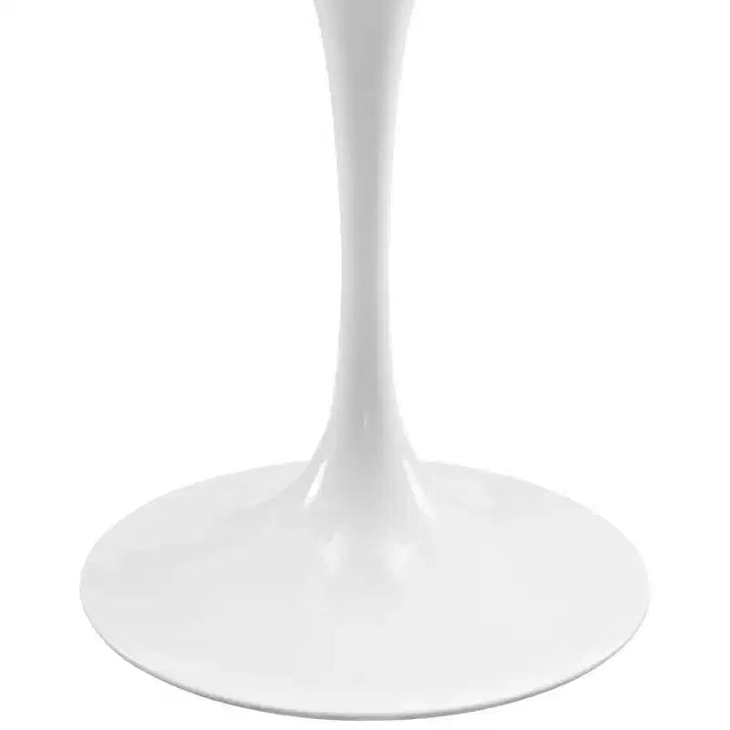 48" Oval Walnut Dining Table - Modern Pedestal Base, Seats 4