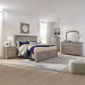 7-Drawer Traditional Dresser - Light Gray, Dovetail Construction