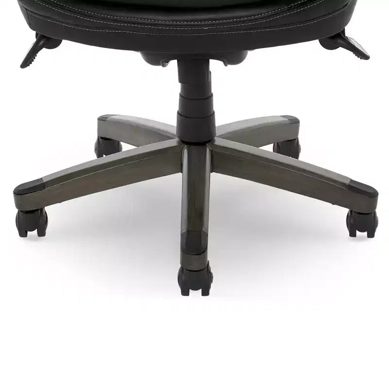 Big & Tall Executive Chair - Bonded Leather, Black, Ergonomic & Adjustable