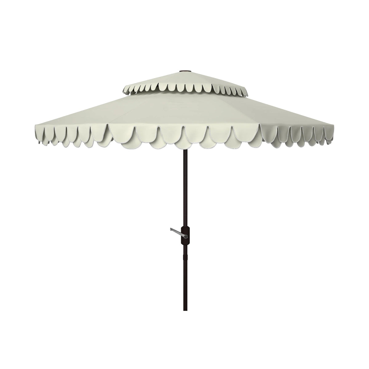 Parasol déporté double toit 274 cm avec cantonnière Kjerstin SAFAVIEH Outdoor