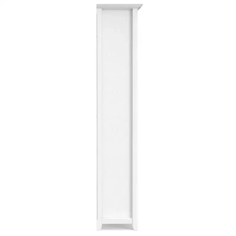 70" Five-Shelf Solid Wood Bookcase - Lacquered Pine, 4 Adjustable Shelves
