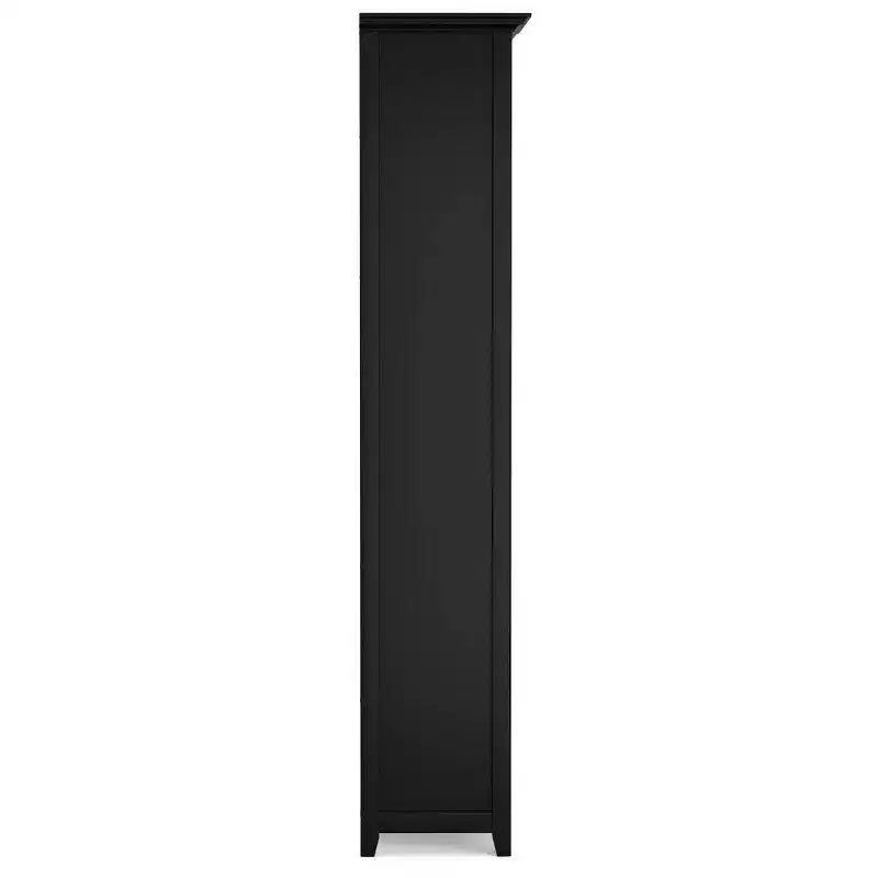 70" Five-Shelf Solid Wood Bookcase - Lacquered Pine, 4 Adjustable Shelves