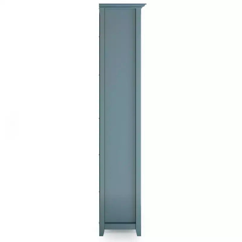 70" Five-Shelf Solid Wood Bookcase - Lacquered Pine, 4 Adjustable Shelves