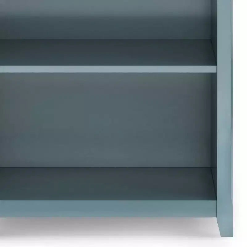 70" Five-Shelf Solid Wood Bookcase - Lacquered Pine, 4 Adjustable Shelves