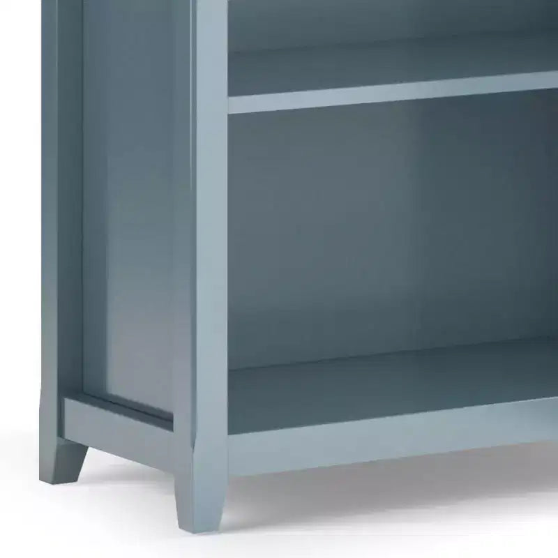 70" Five-Shelf Solid Wood Bookcase - Lacquered Pine, 4 Adjustable Shelves