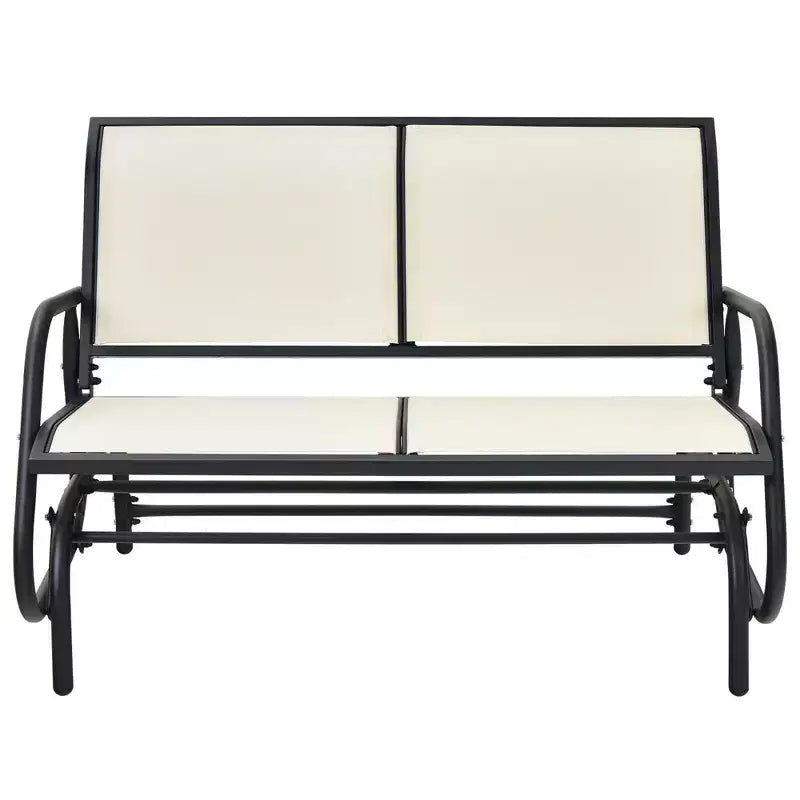 Balançoire de patio Costway, banc planeur, causeuse, chaise à bascule pour jardin et piscine.
