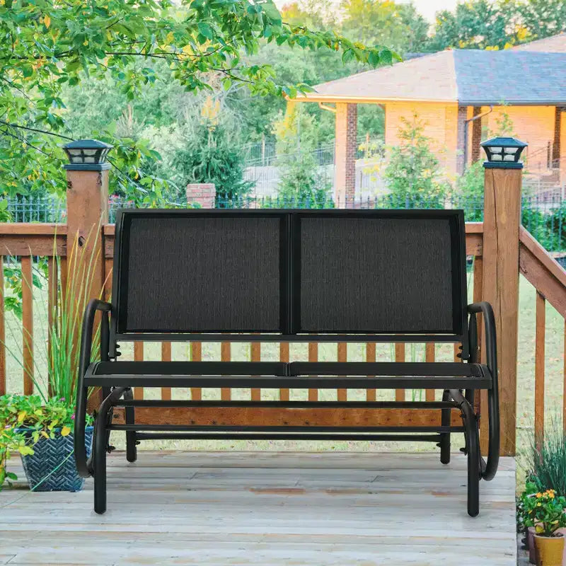 Balançoire de patio Costway, banc planeur, causeuse, chaise à bascule pour jardin et piscine.