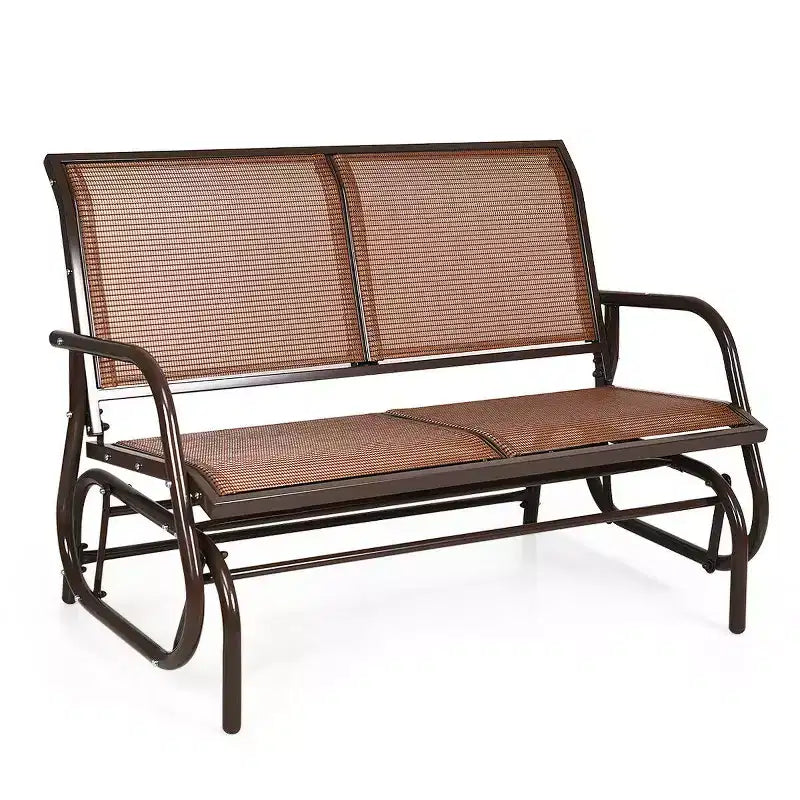 Balançoire de patio Costway, banc planeur, causeuse, chaise à bascule pour jardin et piscine.